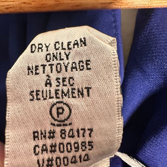 Diane Von Furstenberg Blue Jamila Ruched Dress Womens Size 0 Cap Sleeve DVF - Picture 15 of 16